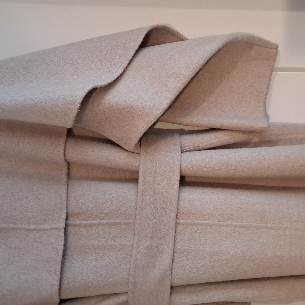 NWT Sylvia Alpaca Wool Belted Trench Coat (Buttermilk) - NAP Loungewear - Picture 13 of 15